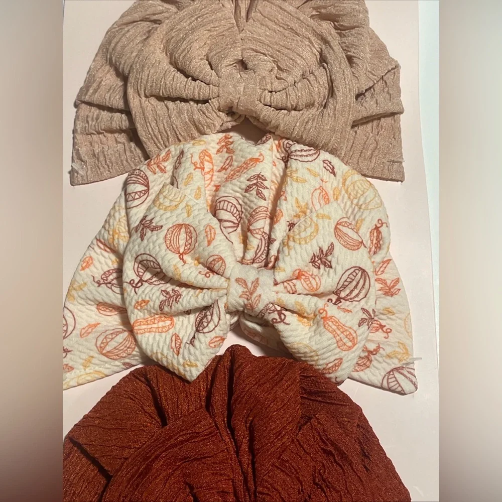bebe Baby Boutique Baby Turbans 3pc New
